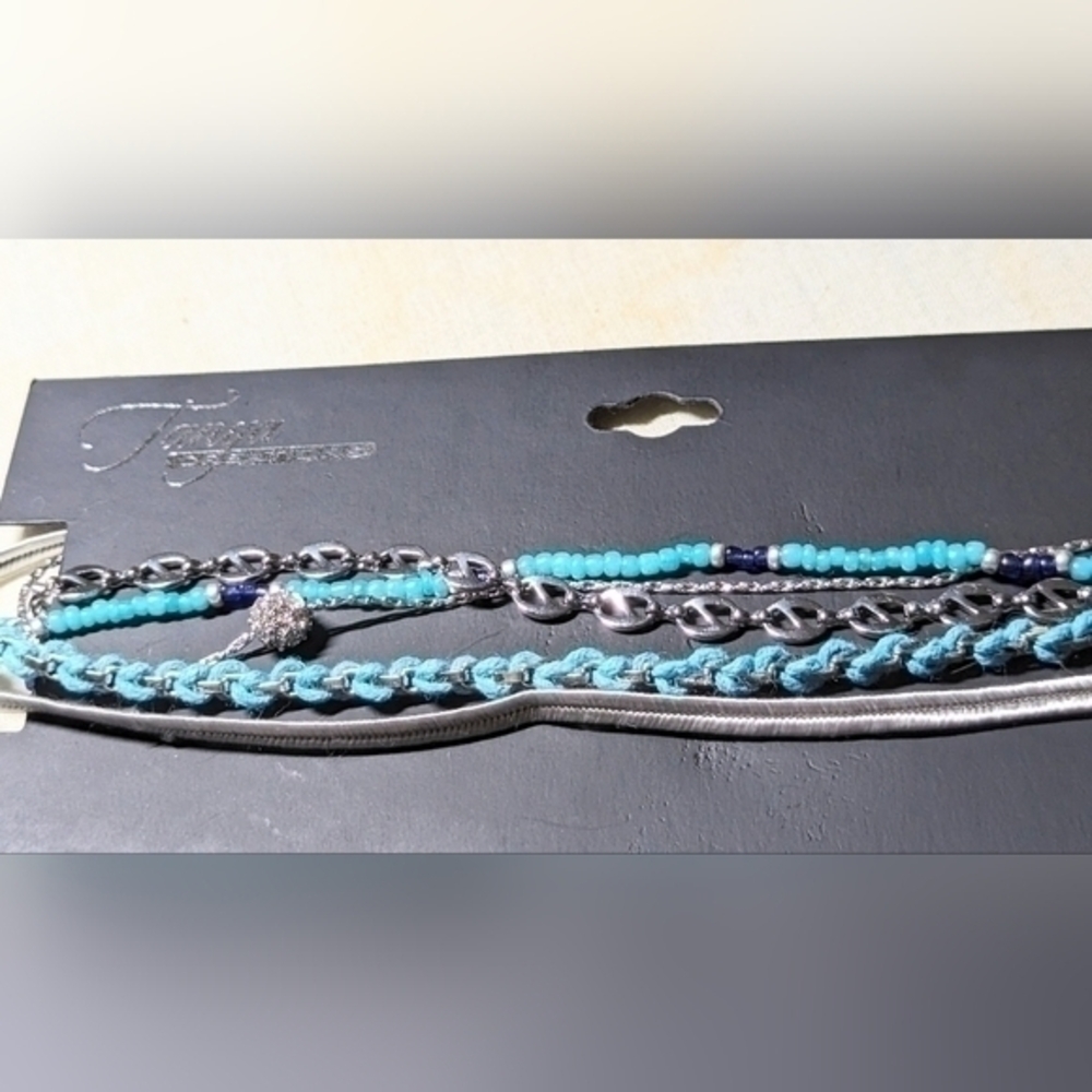 Five beaded necklaces by Tanya creations. Each 12.5 inches. NWT